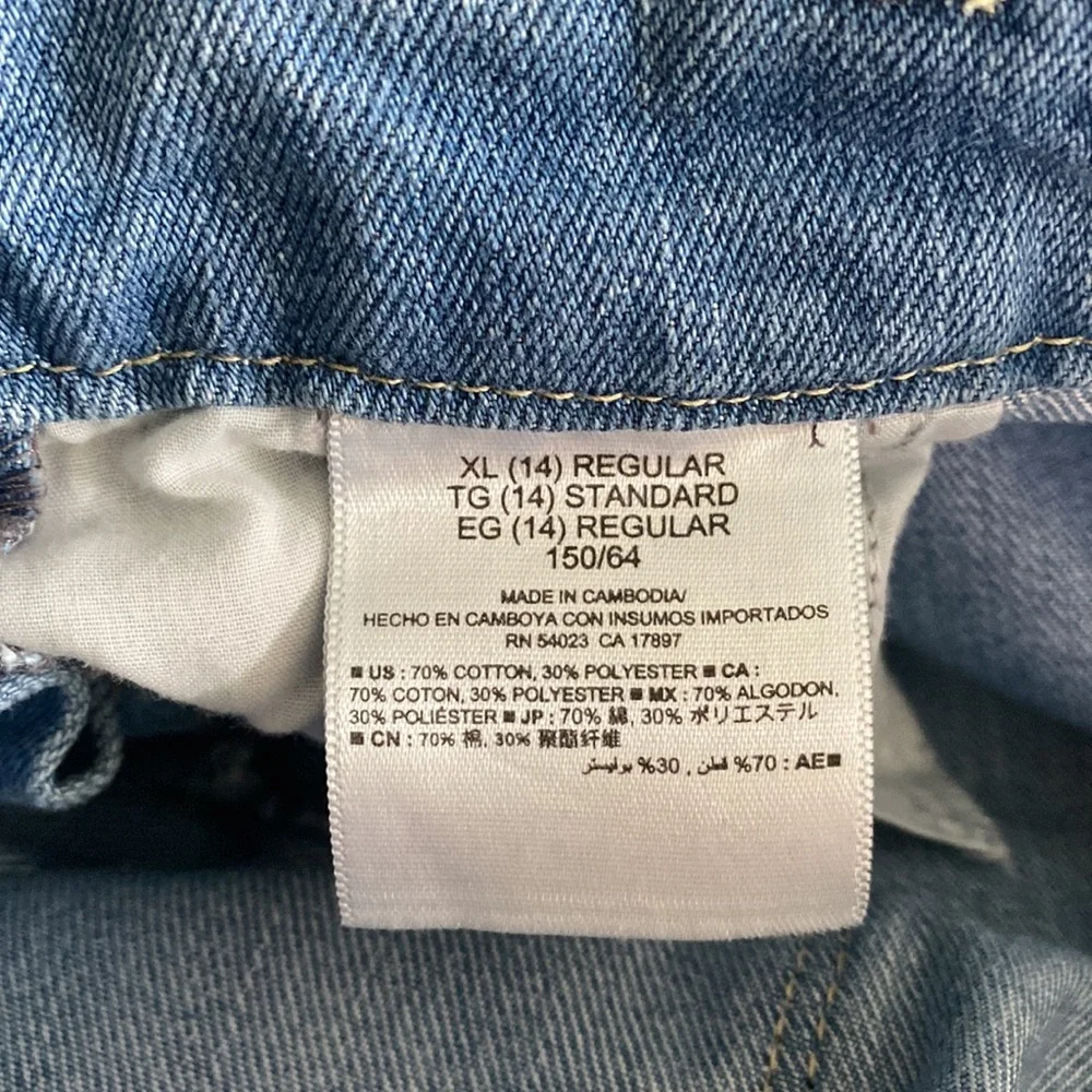 Old Navy jean overall shorts